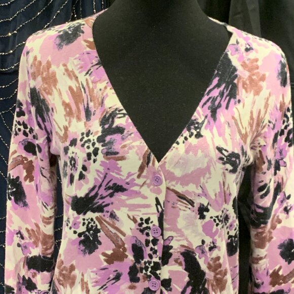 Merona Floral Cardigan - Picture 2 of 9